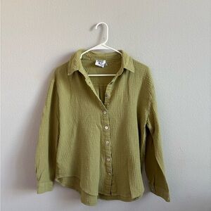 Princess Polly Sage Green Button Down Shirt
